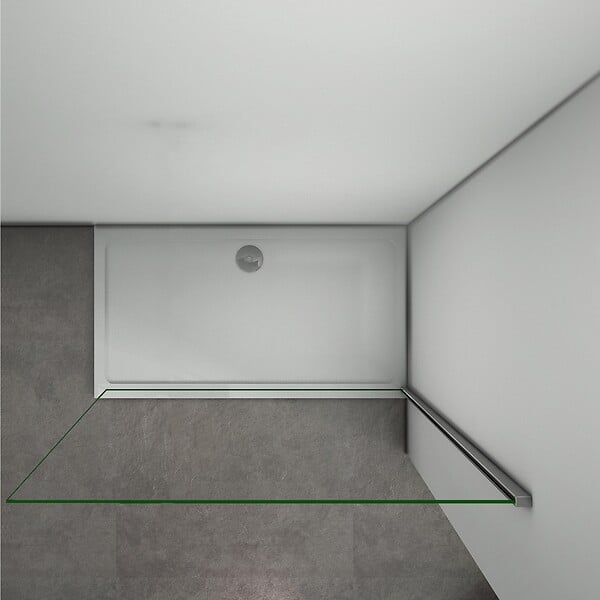AICA SANITAIRE - AICA paroi de douche 130x200cm en 8mm verre anticalcaire paroi de douche à l'italienne - large