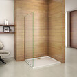 AICA SANITAIRE - AICA paroi de douche 40x200cm en 8mm verre anticalcaire paroi de douche à l'italienne - vignette