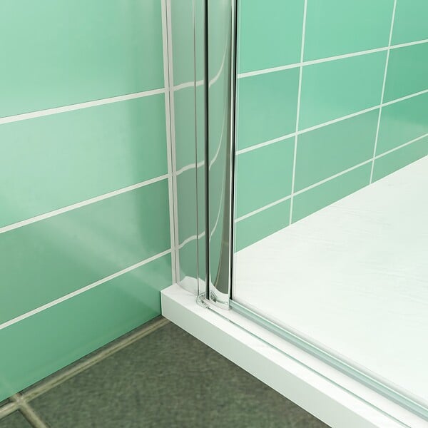 AICA SANITAIRE - AICA porte de douche 70x180cm porte de douche pivotante en niche 5mm verre anticalcaire porte de douche hauteur 180 cm - large