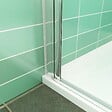 AICA SANITAIRE - AICA porte de douche 70x180cm porte de douche pivotante en niche 5mm verre anticalcaire porte de douche hauteur 180 cm - vignette
