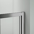 AICA SANITAIRE - AICA porte de douche 80x185cm pliante en verre sécurit clair,installation en niche - vignette
