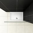 AICA SANITAIRE - AICA paroi de douche 100x200cm en 8mm verre anticalcaire paroi de douche à l'italienne - vignette