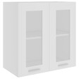 VIDAXL - vidaXL Armoire en verre suspendue "Lyon" Blanc 60x31x60 cm - vignette
