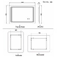 AICA SANITAIRE - Aica sanitaire Miroir salle de bain lumineux LED avec anti-buée et interrupteur tactile intégré 100x60cm - vignette
