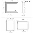 AICA SANITAIRE - Aica sanitaire Miroir simple de salle de bain lumineux LED avec anti-buée et interrupteur tactile intégré 90x70cm - vignette
