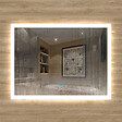 AICA SANITAIRE - Aica sanitaire 120x70cm Miroir de salle de bain lumineux LED avec anti-buée et interrupteur tactile intégré - vignette