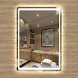 AICA SANITAIRE - Aica sanitaire Miroir salle de bain lumineux LED avec anti-buée et interrupteur tactile intégré 80x60cm - vignette