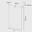 KASSANDRA - Paroi de douche fixe FRESH 110 cm - vignette