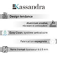 Kassandra - Paroi de douche accès en angle 2 verres fixes + 2 portes coulissantes YOKO    130 x 80 cm - vignette