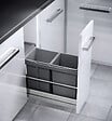 HAILO - Poubelle de cuisine tri sélectif 2 bacs encastrable 30L (15+15) Hailo Tandem - vignette