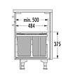 HAILO - Poubelle de cuisine tri sélectif 2 bacs encastrable 30L (15+15) Hailo Tandem - vignette