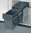 HAILO - Poubelle de cuisine tri sélectif 2 bacs encastrable sous évier 30L (24+7) Hailo Tandem - vignette