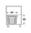 HAILO - Poubelle de cuisine tri sélectif 2 bacs encastrable sous évier 30L (24+7) Hailo Tandem - vignette