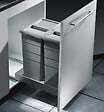 HAILO - Poubelle encastrable 2 bacs pour meuble coulissant 60L (29+29) Hailo Bottom Mount - vignette