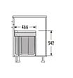 HAILO - Poubelle de cuisine encastrable 40L Hailo Easy Cargo - vignette