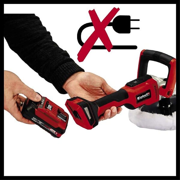 EINHELL - Polisseuse Pour Carrosserie Sans Fil Ce-cp 18/180 Li E - Solo (sans Batterie Ni Chargeur) - large