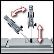 EINHELL - Scie sur table sans fil 36V Ø210mm EINHELL TE-TS 36/210 Li-Solo Power X-Change - Machine nue - vignette