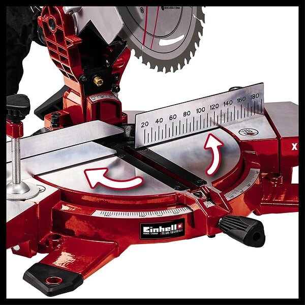 EINHELL - Scie À Onglet Sans Fil Te-ms 18/210 Li - Solo (sans Batterie Ni Chargeur) - large