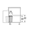 HAILO - Poubelle de salle de bain encastrable 5L Hailo Pico 5 - vignette