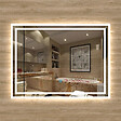 AICA SANITAIRE - Aica sanitaire 60x50cm Miroir de salle de bain lumineux LED avec anti-buée et interrupteur tactile intégré - vignette