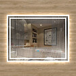 AICA SANITAIRE - Aica sanitaire 60x50cm Miroir de salle de bain lumineux LED avec anti-buée et interrupteur tactile intégré - vignette