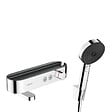 HANSGROHE - Hansgrohe ShowerTablet Select Set Mitigeur Thermostatique douche/bain + Douchette 105mm 3 jets + Flexible douche 160cm + Support mural - vignette