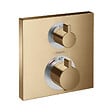 HANSGROHE - Ecostat Square Set de finition pour mitigeur thermostatique encastré avec robinet d'arrêt et inverseur (15714140) - vignette