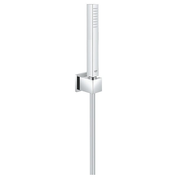 GROHE - Set bain/douche mitigeur thermostatique Grohtherm Cube + Douchette Euphoria 1 jet avec support mural (34497000-CUBESTICK) - large