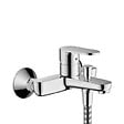 HANSGROHE - Vernis Blend Set Mitigeur bain/douche + Douchette Ecosmart 2 jets + Barre 65cm Chrome (71440000-Vernis) - vignette