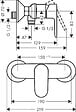 HANSGROHE - Vernis Blend Mitigeur de douche avec cartouche en céramique, Noir mat (HG-71640670) - vignette