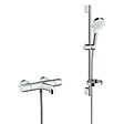 HANSGROHE - Ecostat 1001 CL Pack Mitigeur Thermostatique bain/douche + Set de douche Crometta Vario avec porte-savon (13201000-Crometta2) - vignette