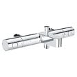 GROHE - Set bain/douche Mitigeur thermostatique Grohtherm 800 + Stick de douche mural 1 jet, Chrome (34770000-CUBESTICK) - vignette