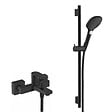 HANSGROHE - Raindance Set de douche avec mitigeur monocommande +  Douchette à main XXL 3 jets, Noir mat (71450670-Raindance) - vignette