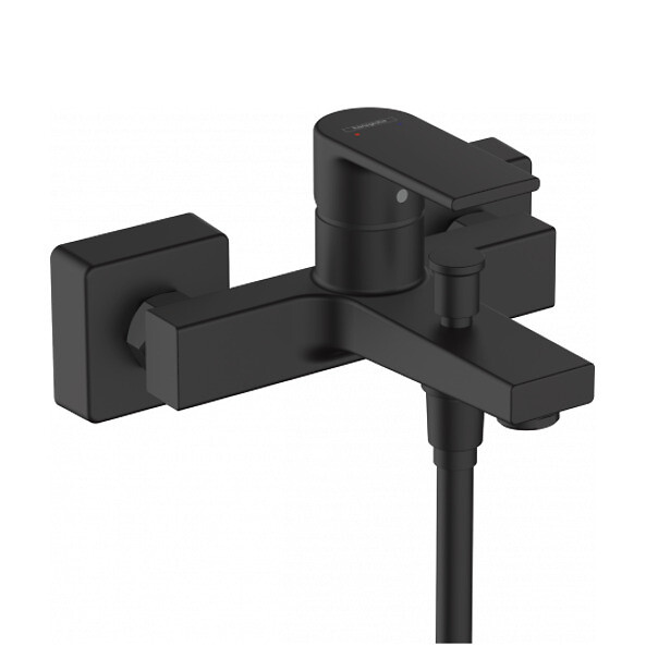 HANSGROHE - Raindance Set de douche avec mitigeur monocommande +  Douchette à main XXL 3 jets, Noir mat (71450670-Raindance) - large