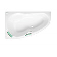 SIKO - Siko 160 x 95 cm Luiza baignoire d'angle orientation gauche en acrylique, sans pieds, blanc (LU1600L) - vignette