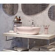 SWISS AQUA TECHNOLOGIES - Swiss Aqua Technologies Infinitio Vasque à poser 45,5 x 32,5 x 13,5 cm, sans trop-plein, Rose mat (SATINF4532PM) - vignette