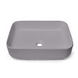 SWISS AQUA TECHNOLOGIES - Swiss Aqua Technologies Set Vasque Infinitio à poser 50x39 cm + Bonde, Gris mat (SATINF5039LGRM-SET_BP) - vignette
