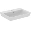 IDEAL STANDARD - Lavabo suspendu en grès fin 60 x 46 cm, avec trou pour robinet et trop-plein, blanc, Ideal Standard Connect Air (E029801) - vignette
