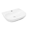 SWISS AQUA TECHNOLOGIES - Swiss Aqua Technologies Brevis Lavabo suspendu avec trou pour robinetterie, 50x38,5x12cm (SATBRE5038R) - vignette