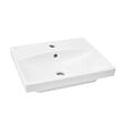SWISS AQUA TECHNOLOGIES - Brevis Lavabo suspendu avec trou pour robinetterie au milieu, 50,5x40x14cm (SATBRE5040S) - vignette