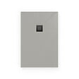 SWISS AQUA TECHNOLOGIES - Swiss Aqua Technologies Alek Receveur de douche rectangulaire 120x80 cm avec siphon, en marbre coulé, Gris (SATALEK12080S) - vignette