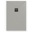 SWISS AQUA TECHNOLOGIES - Swiss Aqua Technologies Alek Receveur de douche rectangulaire 100x80 cm avec siphon, en marbre coulé, Gris (SATALEK10080S) - vignette
