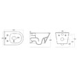 VILLEROY ET BOCH - Pack WC Bâti-support Viconnect Pro + WC sans bride Avva + Abattant softclose + Plaque chrome + Set habillage - vignette
