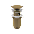 ALCA - Alca Bonde pour lavabo clic-clac 5/4 " Avec trop-plein, Gold brossé (A392-G-B) - vignette
