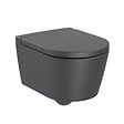 ROCA - Inspira Ensemble Cuvette suspendue compacte sans bride + Abattant soft close, Onyx (SetInspiraOnyx) - vignette