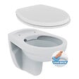 PORCHER - Porcher / Ideal Standard Pack WC suspendu sans bride + abattant Eurovit (PorcherRimless-lm) - vignette