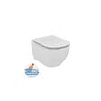 IDEAL STANDARD - Ideal Standard TESI - Cuvette AquaBlade sans bride + abattant ultra-fin avec frein de chute (T354601-lm) - vignette