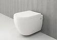 LIVEA - Bello Cuvette suspendue sans bride + Abattant frein de chute, Blanc (BelloRimless) - vignette