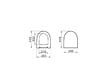 VITRA - SENTO Cuvette compacte 49,5 cm avec fixations invisibles + abattant ultra-fin softclose (SentoCompact) - vignette