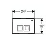 GEBERIT - Ensemble bâti-support Duofix UP100 + réservoir pour WC 112 cm + Plaque DELTA50 + Manchon de raccordement (458.103.00.1-1) - vignette